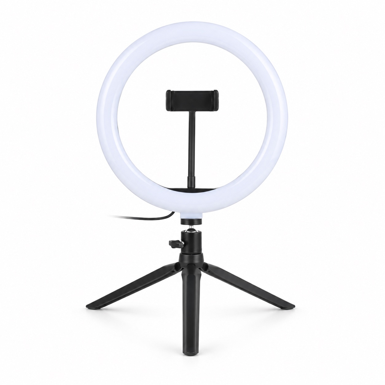 스마트폰 거치대와 탁상 삼각대가 있는 CALLA CREATOR 링라이트